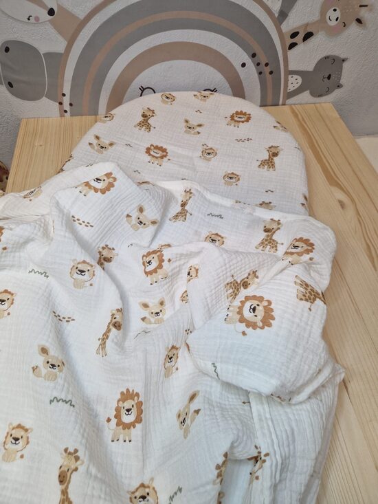 Muslīna sedziņa “Lauviņa” un ratu palags 