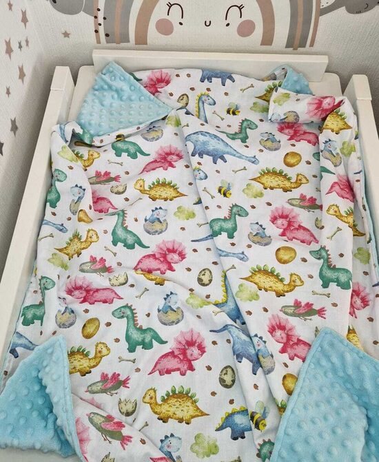 Minky sedziņa - "Krāsainie dino"