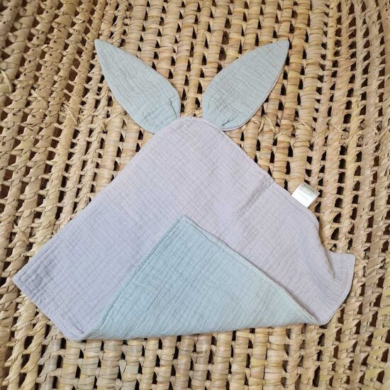 Miega lupatiņa no muslīna auduma - divkrāsains