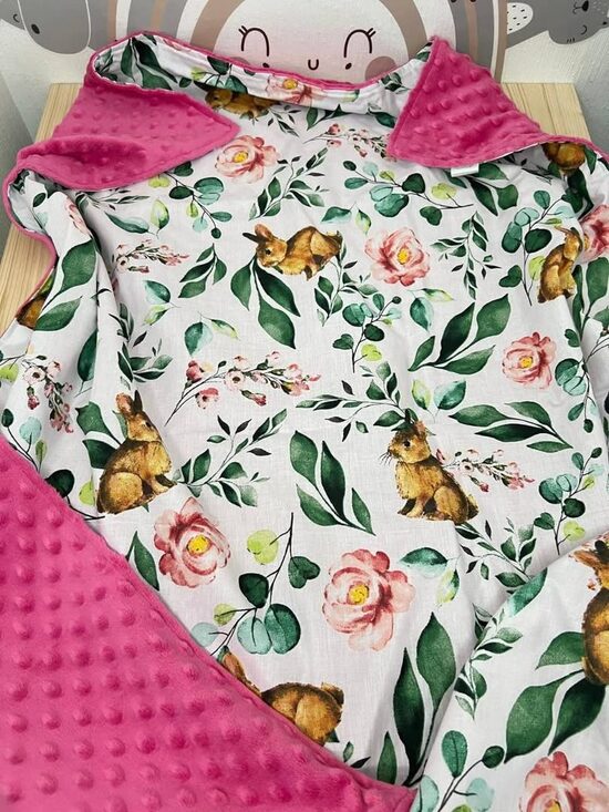 Minky flīsa sedziņa “zaķis”