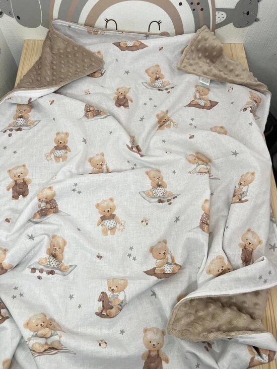 Minky sedziņa “lācīši” NEW