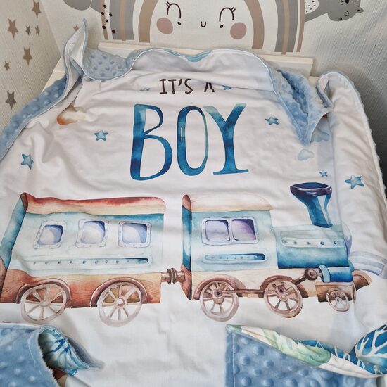 Minky flīsa sedziņa “BOY”