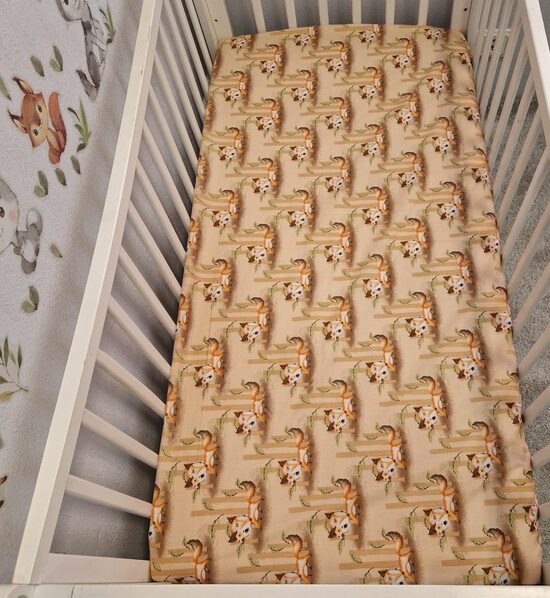 Kokvilnas palags ar gumiju - “lapsas”