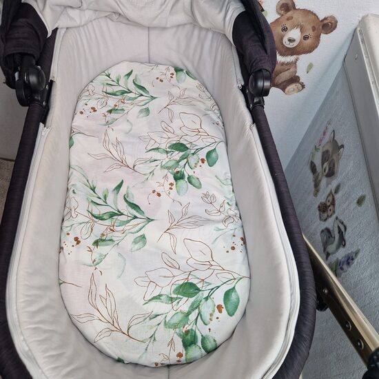 Kokvilnas ratu paladziņš “zaļās lapas”