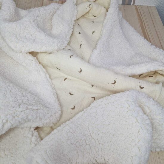 Muslīna un “Teddy” auduma sega