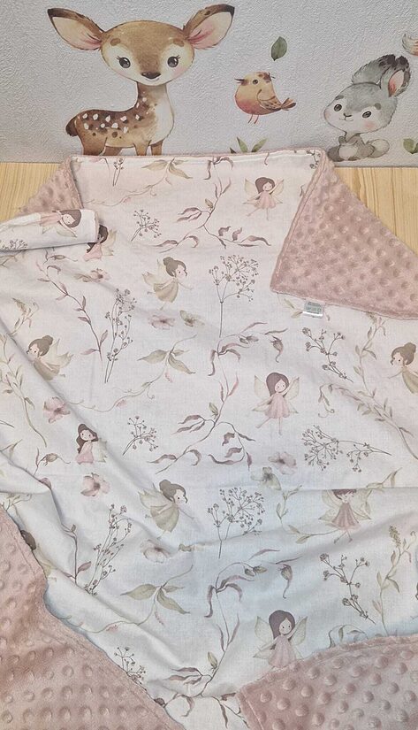 Minky flīsa sedziņa “Fejas” NEW