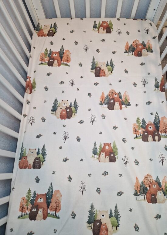 Kokvilnas palagi ar gumiju “lāči”